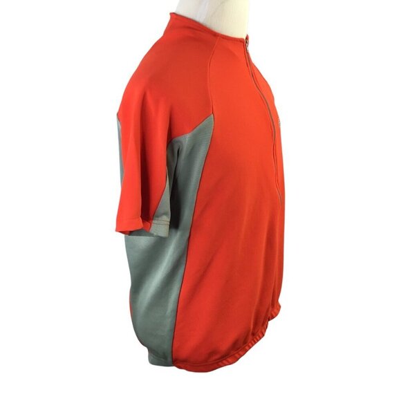 Patagonia Cycling Jersey Vtg Y2K Bike 1/2 Zip Short Sleeve Large USA Red Gray - Picture 3 of 10